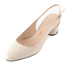 [KUHEE] Sling back 9060K 4cm-Pumps Pastel Colors Simple Middle Heel Handmade Shoes-Made in Korea